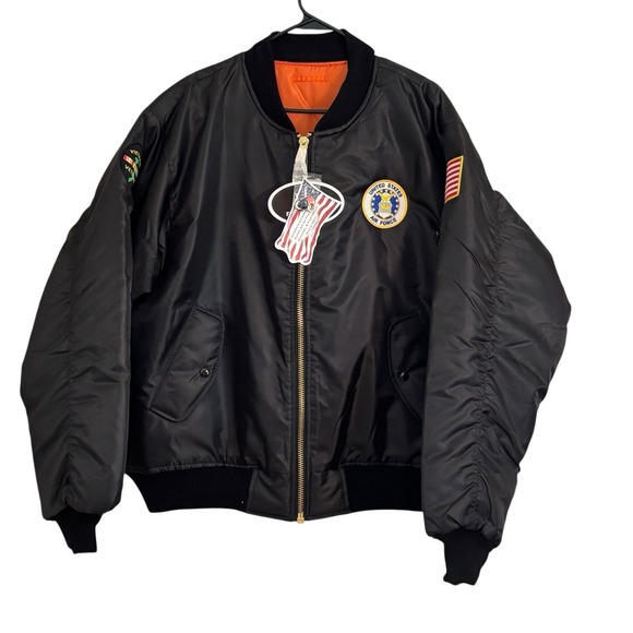 Rothco MA-1 Flight‎ Jacket Tactical Bomber Coat 2XL MA1 Air Force w/ Patches - Picture 1 of 13